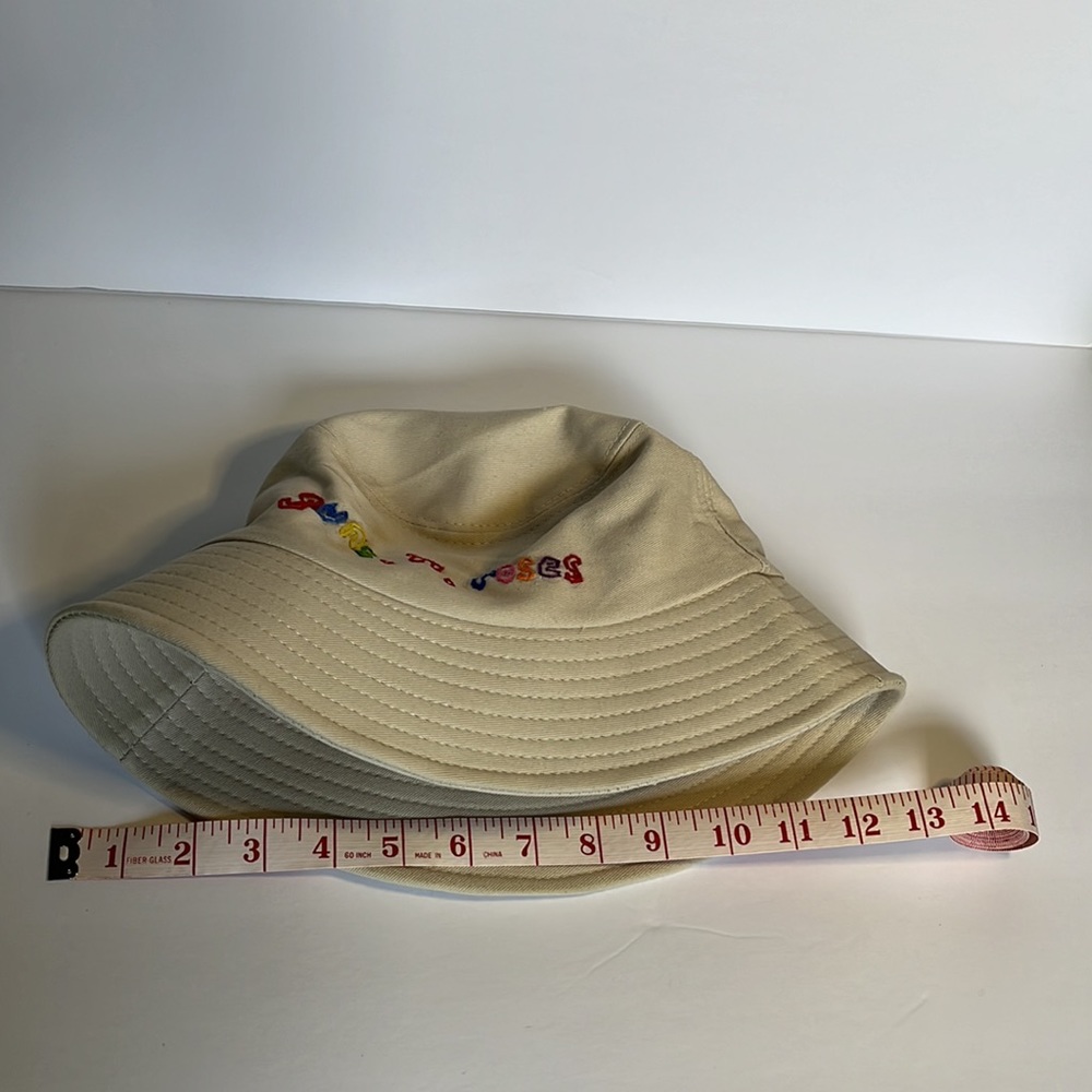 Hand Embroidery Bucket Hat Guns N Roses Festival OOAK Hand Embroidered Boho - Picture 9 of 14